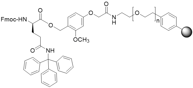 Fmoc-D-Gln(Trt) TentaGel S AC resin (0.16 - 0.26 mmol/g, 90 mm mesh)