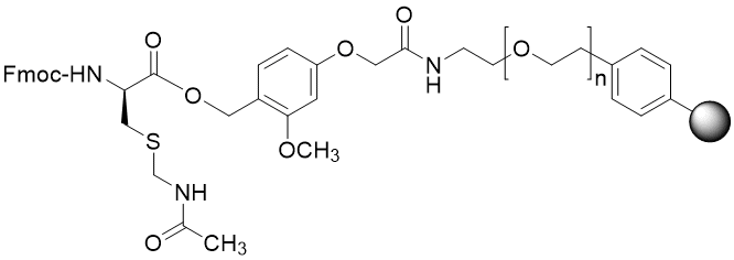 Fmoc-D-Cys(Acm) TentaGel S AC resin (0.16 - 0.26 mmol/g, 90 mm mesh)