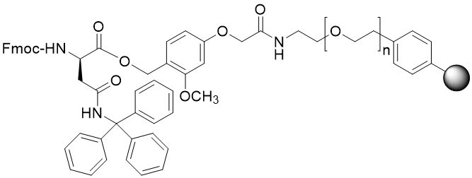 Fmoc-D-Asn(Trt) TentaGel S AC resin (0.16 - 0.26 mmol/g, 90 mm mesh)