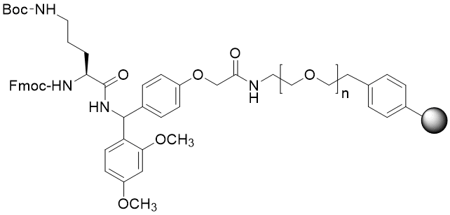 Fmoc-Orn(Boc) TentaGel S RAM resin (0.16 - 0.26 mmol/g, 90 mm mesh)
