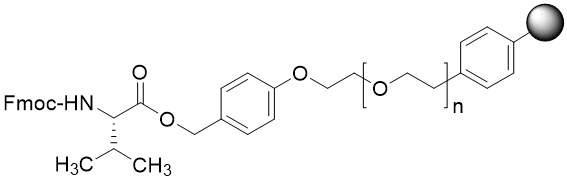 Fmoc-Val TentaGel S PHB resin (0.16 - 0.26 mmol/g, 90 mm mesh)