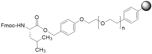 Fmoc-Leu TentaGel S PHB resin (0.16 - 0.26 mmol/g, 90 mm mesh)