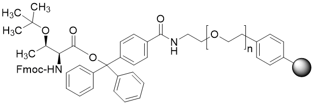 Fmoc-Thr(tBu) TentaGel S TRT resin (0.15 - 0.25 mmol/g, 90 mm mesh)