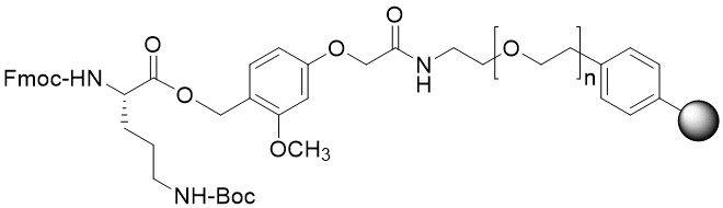 Fmoc-Orn(Boc) TentaGel S AC resin (0.16 - 0.26 mmol/g, 90 mm mesh)