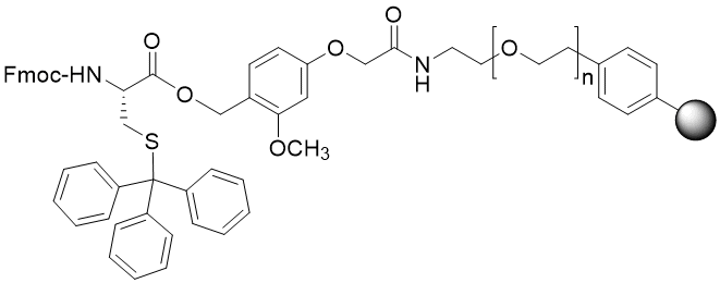 Fmoc-Cys(Trt) TentaGel S AC resin (0.16 - 0.26 mmol/g, 90 mm mesh)