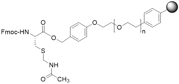 Fmoc-Cys(Acm) TentaGel R PHB resin (0.15 - 0.22 mmol/g, 90 mm mesh)