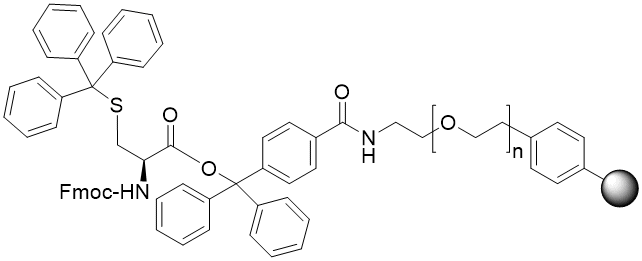 Fmoc-Cys(Trt) TentaGel R TRT resin (0.1 - 0.22 mmol/g, 90 mm mesh)
