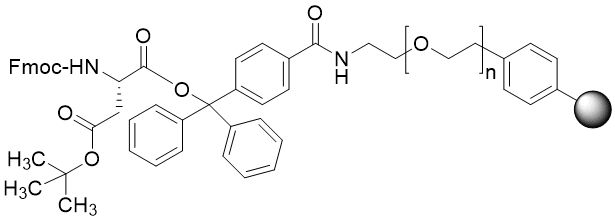 Fmoc-Asp(tBu) TentaGel R TRT resin (0.1 - 0.22 mmol/g, 90 mm mesh)