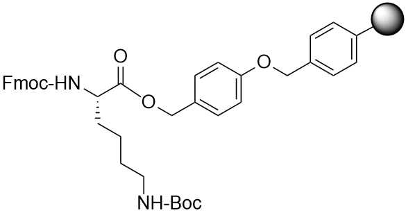 Fmoc-Lys(Boc) Wang resin LL (0.2 - 0.35 mmol/g, 100 - 200 mesh)