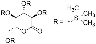 (3R,4S,5R,6R)-3,4,5-tris[(trimethylsilyl)oxy]-6-{[(trimethylsilyl)oxy]methyl}oxan-2-one