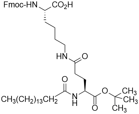 Fmoc-Lys(palmitoyl-Glu-OtBu)-OH
