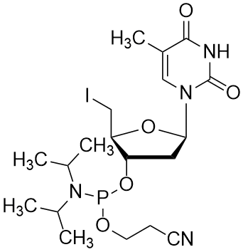 5'-Iodo-2',5'-dideoxy-thymidine 3'-CE phosphoramidite