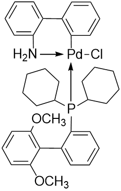 Chloro(2-dicyclohexylphosphino-2',6'-dimethoxy-1,1'-biphenyl)[2-(2'-amino-1,1'-biphenyl)]palladium(II)