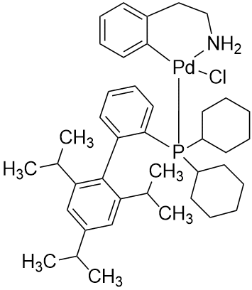 Chloro(2-dicyclohexylphosphino-2',4',6'-triisopropyl-1,1'-biphenyl)[2-(2-aminoethyl)phenyl)]palladium(II)