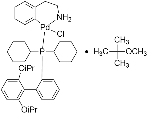 Chloro-(2-Dicyclohexylphosphino-2',6'-diisopropoxy-1,1'-biphenyl)[2-(2-aminoethyl)phenyl]palladium(II) - Methyl-tert-butyl ether adduct