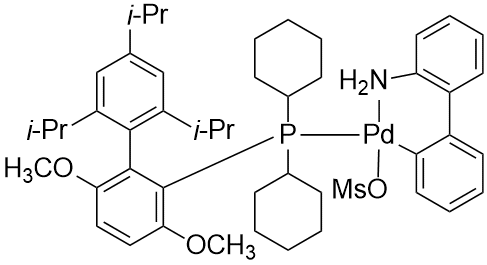 [(2-Di-cyclohexylphosphino-3,6-dimethoxy-2',4',6'-triisopropyl-1,1'- biphenyl)-2-(2'-amino-1,1'-biphenyl)]palladium(II) methanesulfonate