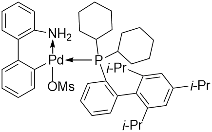 (2-Dicyclohexylphosphino-2',4',6'-triisopropyl-1,1'-biphenyl)[2-(2'- amino-1,1'-biphenyl)]palladium(II) methanesulfonate