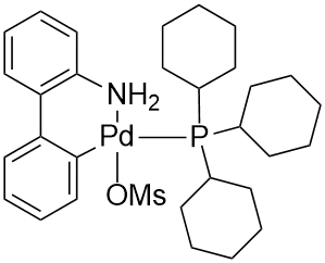 [(Tricyclohexylphosphine)-2-(2'-aminobiphenyl)]palladium(II) methanesulfonate