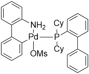 (2-Dicyclohexylphosphino-1,1'-biphenyl)[2-(2'-amino-1,1'- biphenyl)]palladium(II) methanesulfonate
