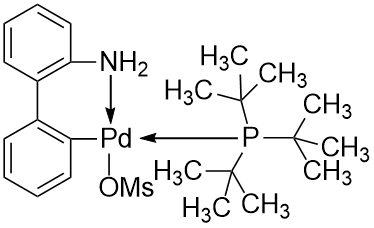 Mesyl[(tri-tert-butylphosphine)-2-(2-aminobiphenyl)]palladium(II)