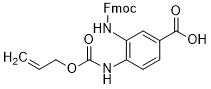 Fmoc-(ortho-Allyloxycarbonyl)-diaminobenzoic acid