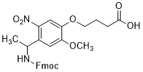 4-{4-[1-(Fmoc-amino)ethyl]-2-methoxy-5-nitrophenoxy}butanoic acid